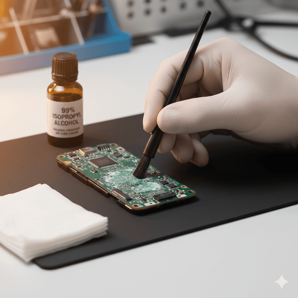 Limpeza técnica de placa e componentes internos